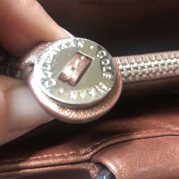 Cole Haan Alexa Bronze Shoulder Handbag - Picture 9 of 12